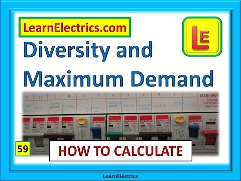 Diversity and Maximum Demand in Electrical Installations.