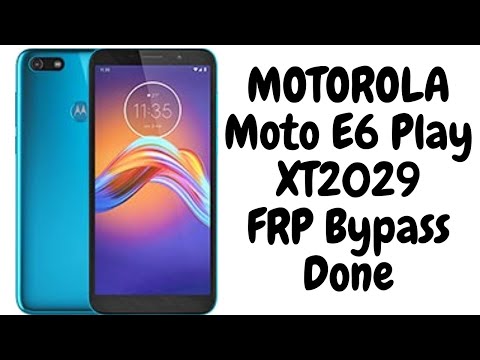 Motorola Moto E6 Play | Lenovo Moto E6 Play XT2029 FRP Bypass Done....