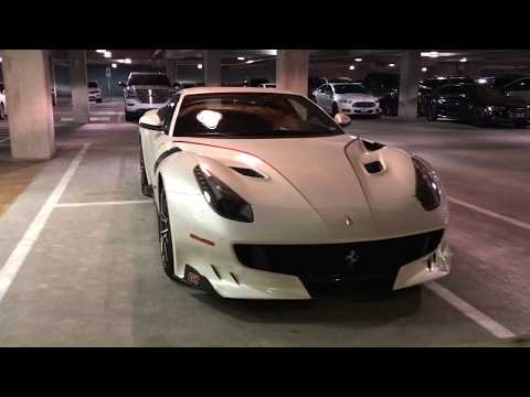Ferrari F12 TDF under the library *street spot*