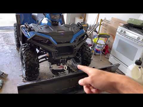 Polaris Plow Install EASY Steps! Glacier 60” Plow Sportsman 850 Ultimate Trail