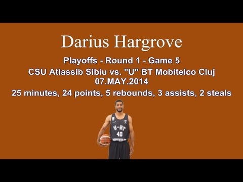 Darius Hargrove - U Mobitelco Cluj at CSU Sibiu (Playoffs R1.G5) 07.05.2014