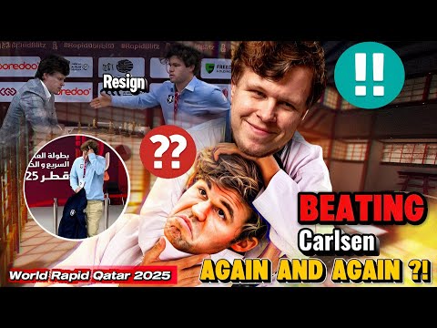 Vladislav Artemiev VS Magnus Carlsen || Fide World Rapid Champonships Qatar 2025, Round 7