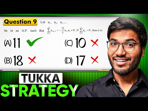 Best TUKKA STRATEGY for JEE Main 2026 | +60 Marks 📈