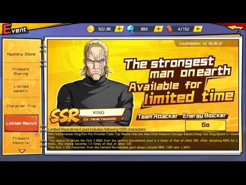 Event: Special Recruitment King + Trial - ONE PUNCH MAN: The Strongest