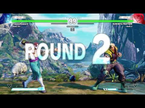 STREET FIGHTER V Vega(TimelyHoward) Vs Nash (RZRINFILTRATION)
