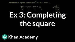 Completing the Square to Solve Quadratic Equations