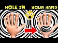 WoW Hole in Hand ✋|Cool Illusion that will blow your mind |Eye Trick