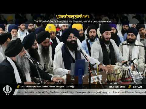079 Bhai Parminder Singh Jee Australia - Friday AM - Toronto July 2025 Annual Akhand Keertan Smaagam