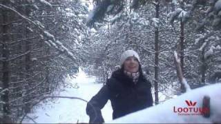 preview picture of video 'LOOTUUR: MATK RÄÄTSADEGA MÄNNIKU RABAS-SNOWSHOE TRIP IN ESTONIA'