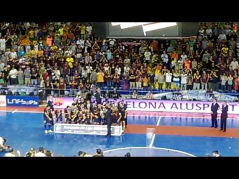 Entrega copa de la lliga al Barça Alusport 2012-13 (21-6-2013)