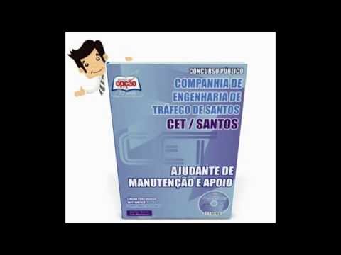 Apostila Concurso CET Santos 2015 - Ajudante de Manutenção e Apoio