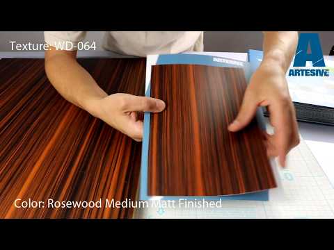 Artesive WD-064 Rosewood Matt - Texture Model of Self-adhesive Film
