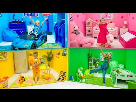 Chris and his friends discover the secret room - fun challenges for kids