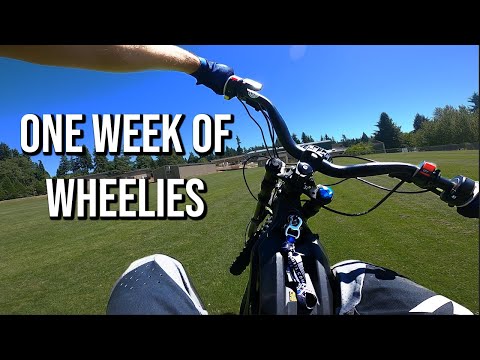 One Week of Surron Wheelie Progression