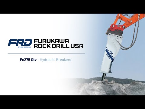 FX275 QTV LARGE SERIES HYDRAULIC BREAKERS – BIGGER, BETTER, BOLDER