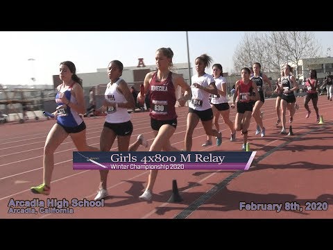 2020 TF - Winter Champs - 4x800 Relay (Girls)