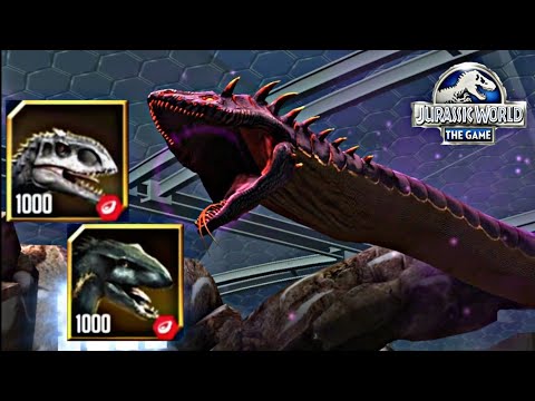 LVL 1000 INDOMINUS REX & INDORAPTOR VS OUROBOROS 66 - Jurassic World: The Game