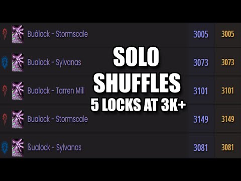 Got My 5 Demonology Warlocks To 3000-3100 Rating in Solo Shuffles