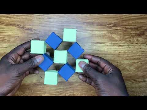 3x3 Modular Origami Moving Cubes Tutorial – Mesmerizing Paper Fidget!