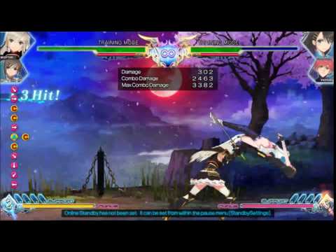 Sonia Meter Combo Midscreen - Blade Arcus from Shining: Battle Arena