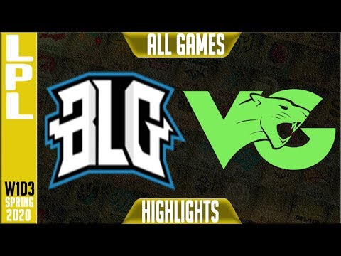 BLG vs VG Highlights ALL GAMES | LPL Spring 2020 W1D3 | Bilibili Gaming vs Vici Gaming