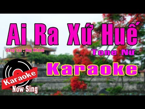 [KARAOKE] Ai Ra Xứ Huế || Beat Chuẩn Hay Nhất