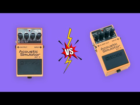 Boss AC-2 vs Boss AC-3 - acoustic simulators shootout