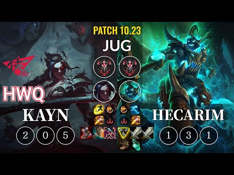 RWS HwQ Kayn vs Hecarim Jungle - KR Patch 10.23