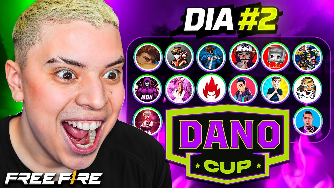 ¡DANO CUP: DIA 2 🔥 TORNEO DE YOUTUBERS FREE FIRE 🔥 L GANG - M8N - CUÑADO - AMBAR - JACO - NEK - NINO Thumbnail