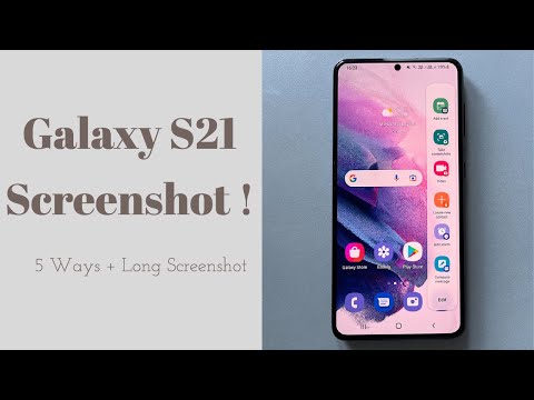 How to Screenshot on Samsung Galaxy S21 / S21+ / S21 Ultra 5G -  5 Ways Plus Long screenshot