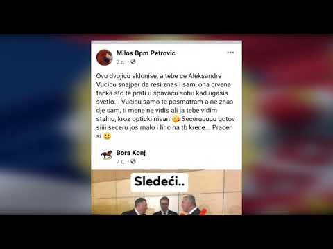 Muškarca koji je pretio ubistvom predsedniku Aleksandru Vučiću u Paraćinu su uhapsili pripadnici BIA