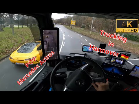 POV Truck driving Actros Gigaspace in Hannover 🇩🇪