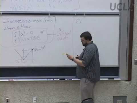 Differential & Integral Calculus, Math 31A, Part 10