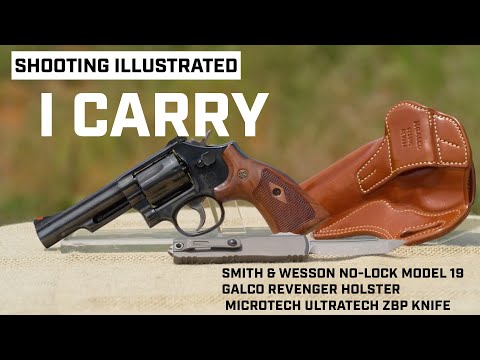 Ich trage: Smith & Wesson Model 19 Classic No Lock .357 Magnum Revolver in einem Galco Holster