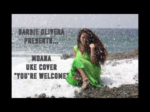 Moana-You're Welcome Ukulele Cover(with rap)