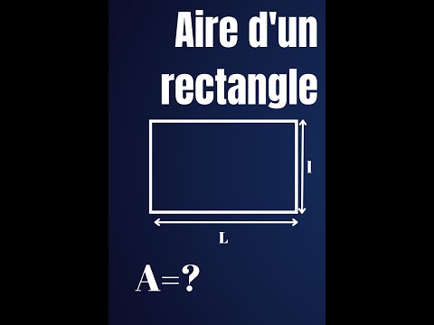 Comment calculer l'aire d'un rectangle #shorts