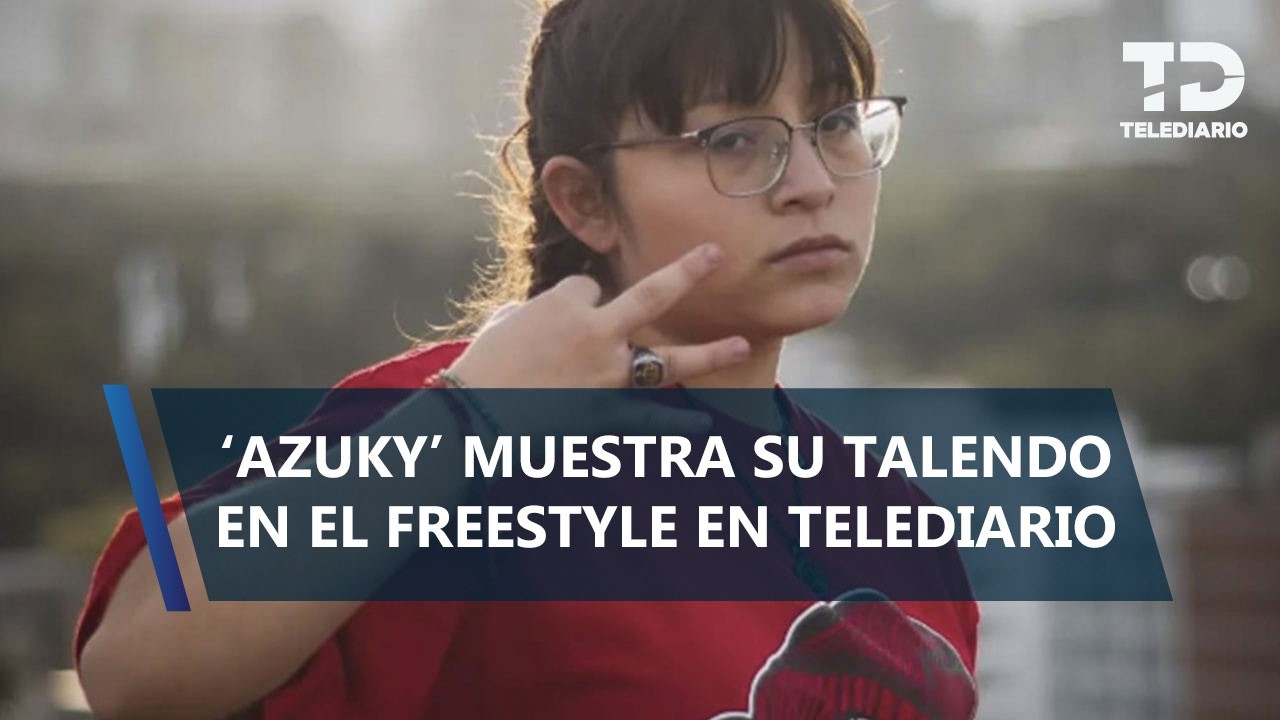 Azuky, freestyler mexicana, improvisa en TELEDIARIO CdMx; así conquistó al mundo del freestyle