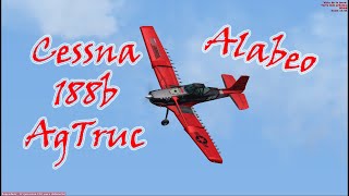 FSX - Cessna 188b AgTruck - haciendo Rasantes en Angelina Cotuí - Alabeo.