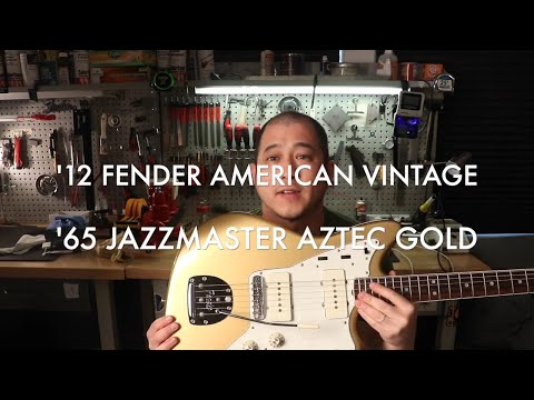 '12 Fender American Vintage ‘65 Jazzmaster Aztec Gold  | Review & Demo!