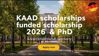 KAAD Scholarships Funded Scholarship 2026 | Germany | MSC & PhD