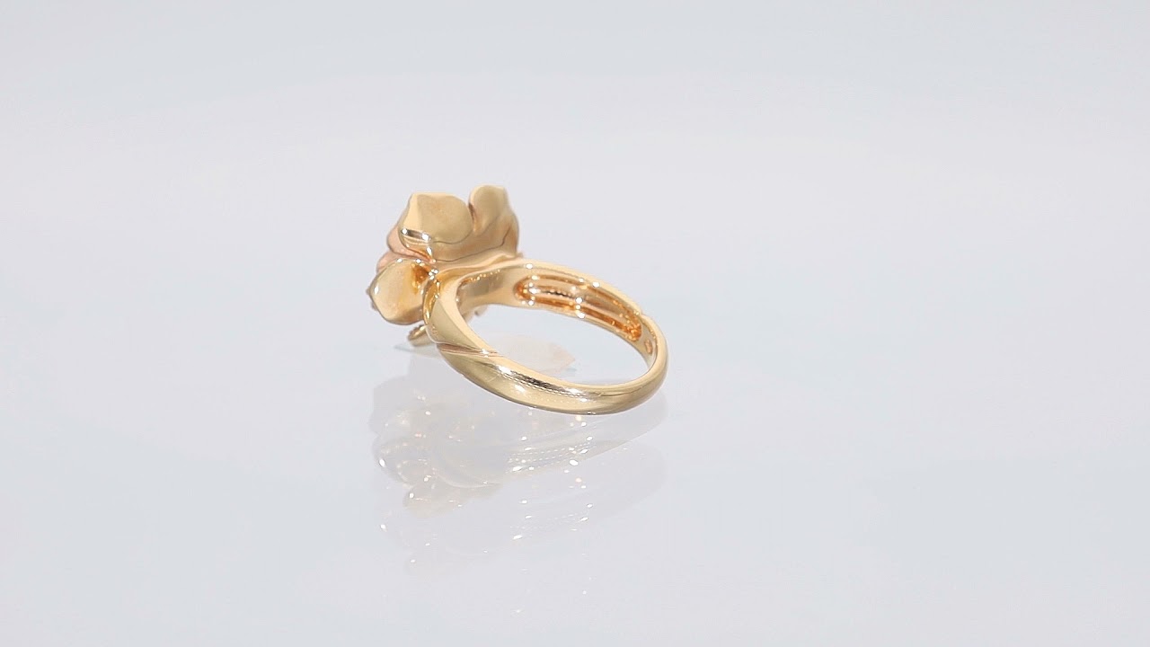 Anello Rose Oro Rosa e Diamanti