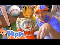 Blippi At The Baseball Stadium Sports And Outdoor Activities For Kids