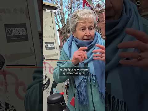 Sgombero Askatasuna, la signora Lucia offre thè caldo ai manifestanti