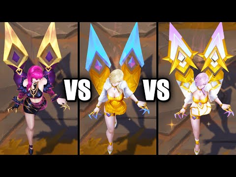 KDA Evelynn vs Prestige KDA Evelynn Skins Comparison (League of Legends)