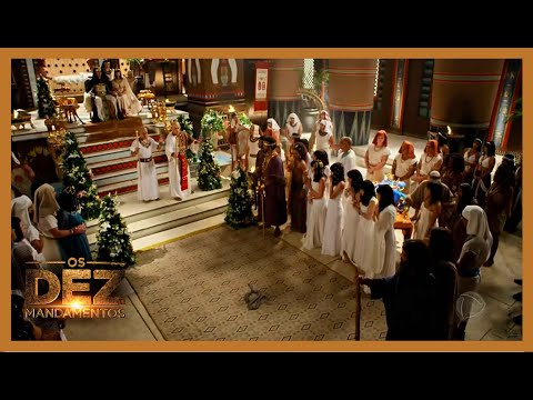 Moisés e Ramsés se desafiam durante festa no palácio | OS DEZ MANDAMENTOS