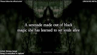 DIMMU BORGIR - A SUCCUBUS IN RAPTURE (LYRICS ON SCREEN)