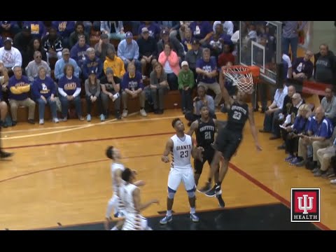 Tremell Murphy STEAL & DUNK at IHSAA Semistate Griffith vs Marion