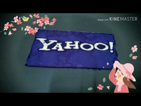 YAHOO logo pancake art 야후 로고 팬케이크