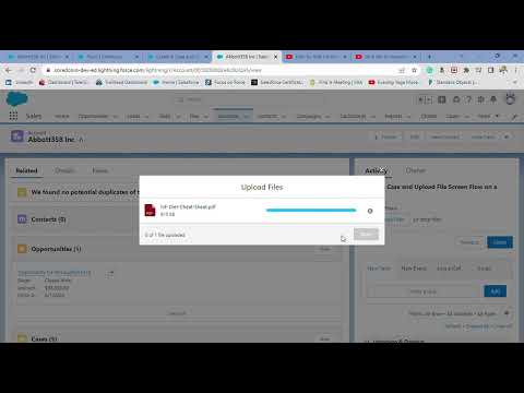 Create A Case and Upload File Screen Flow on a Record