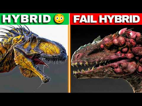 All Hybrid Dinosaurs form Jurassic park to Jurassic world rebirth 🤯| D-Rex